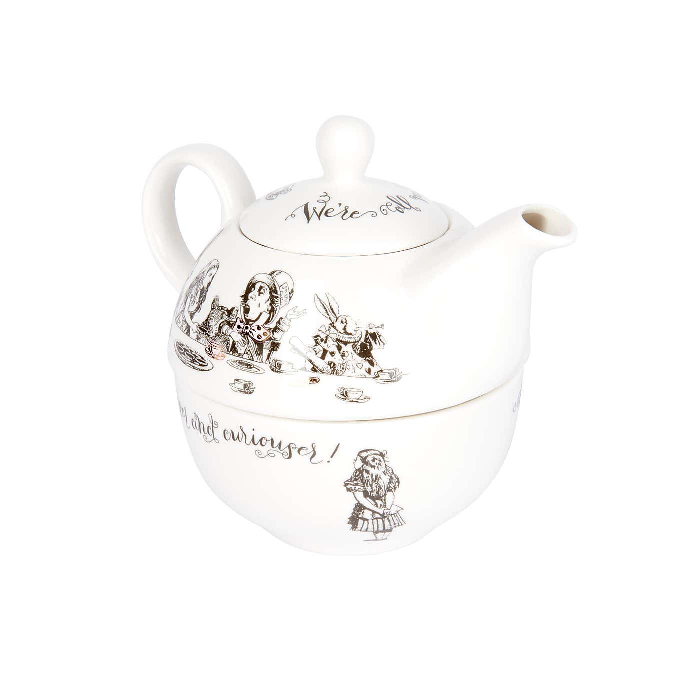 Alice in Wonderland Teapot For One