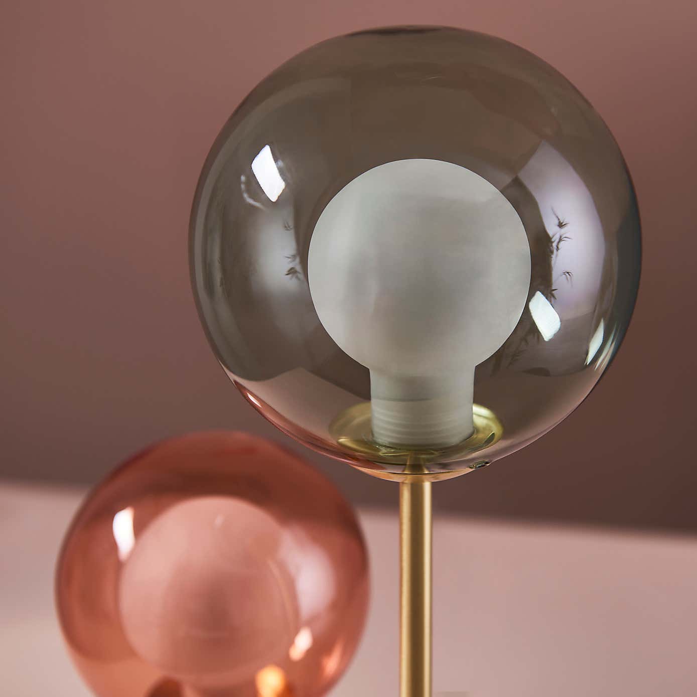 Eliza 2 Light Glass Table Lamp