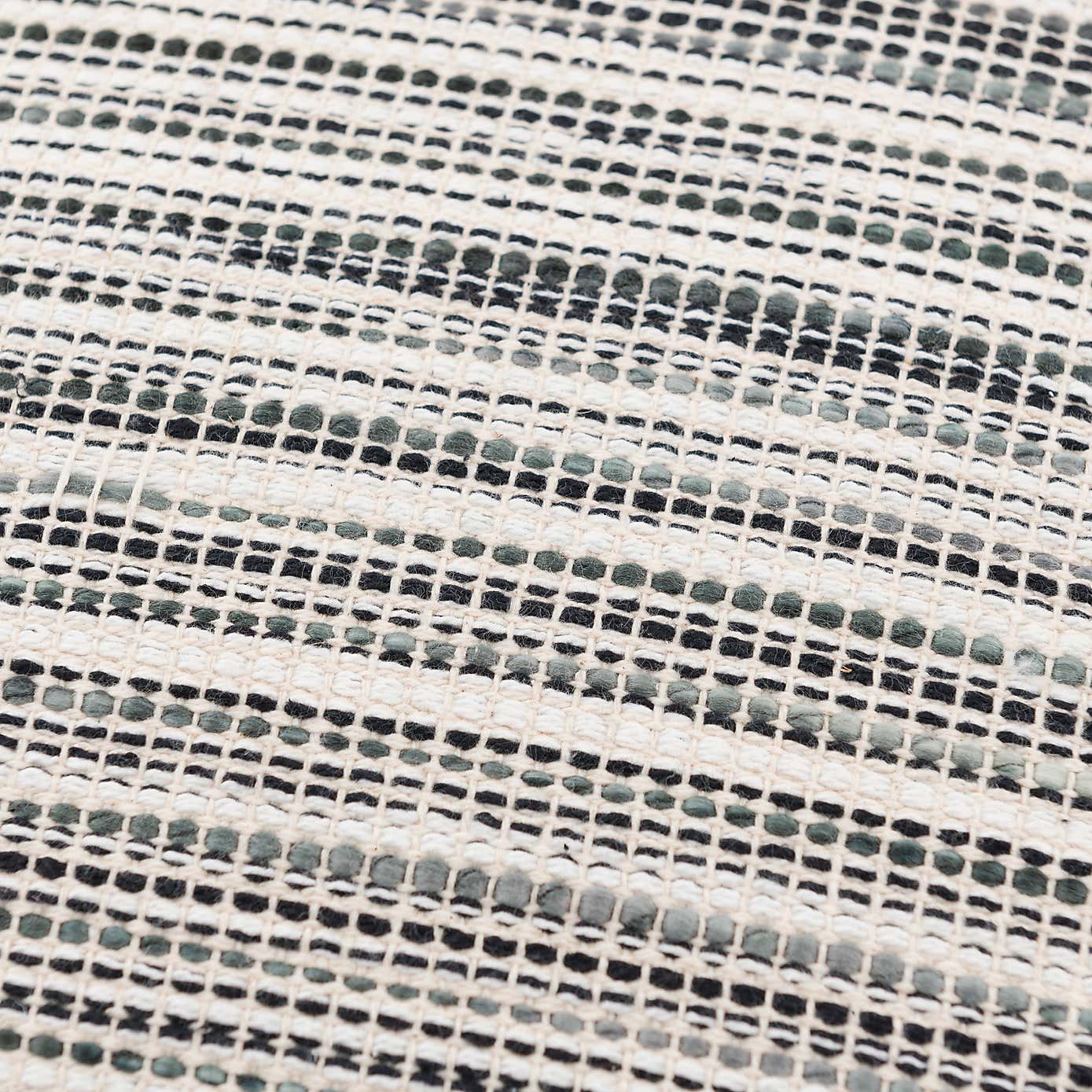 Ava Flat Weave Cotton Square Cushion