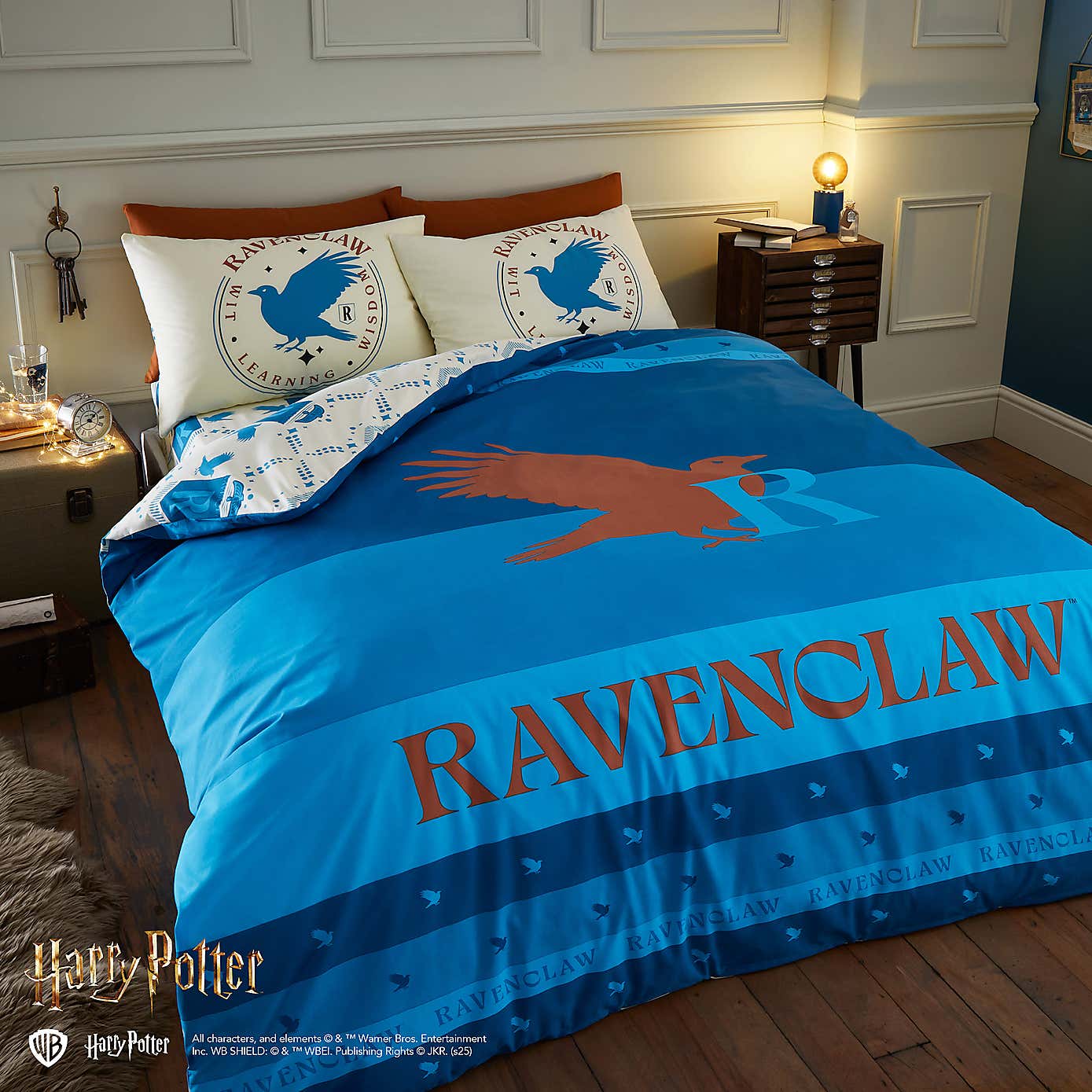 Harry Potter Ravenclaw Reversible Duvet Cover and Pillowcase Set