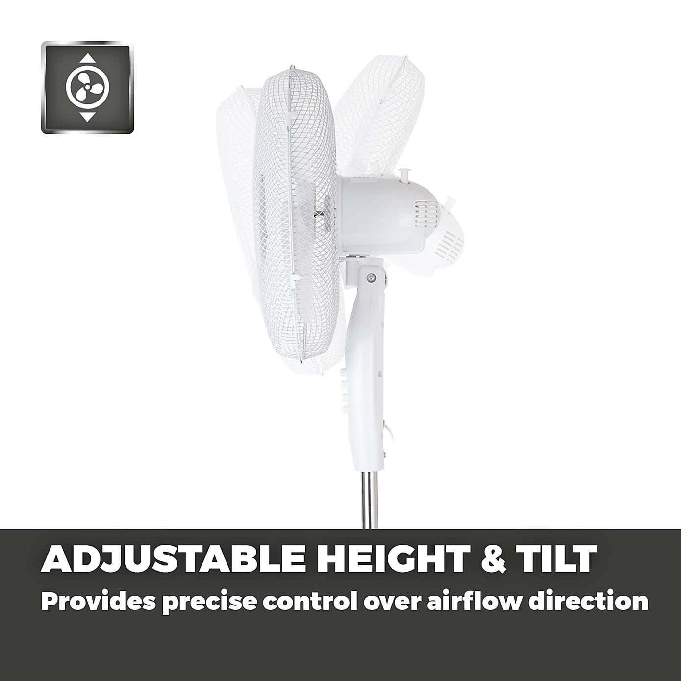 Tower Presto 16" White Pedestal Fan