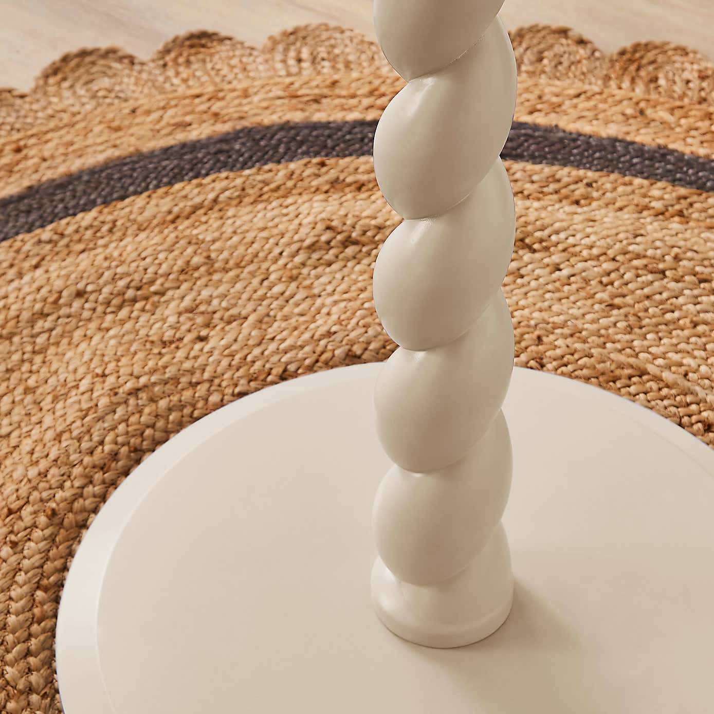 Fifi 4 Seater Round Dining Table, Pine Wood