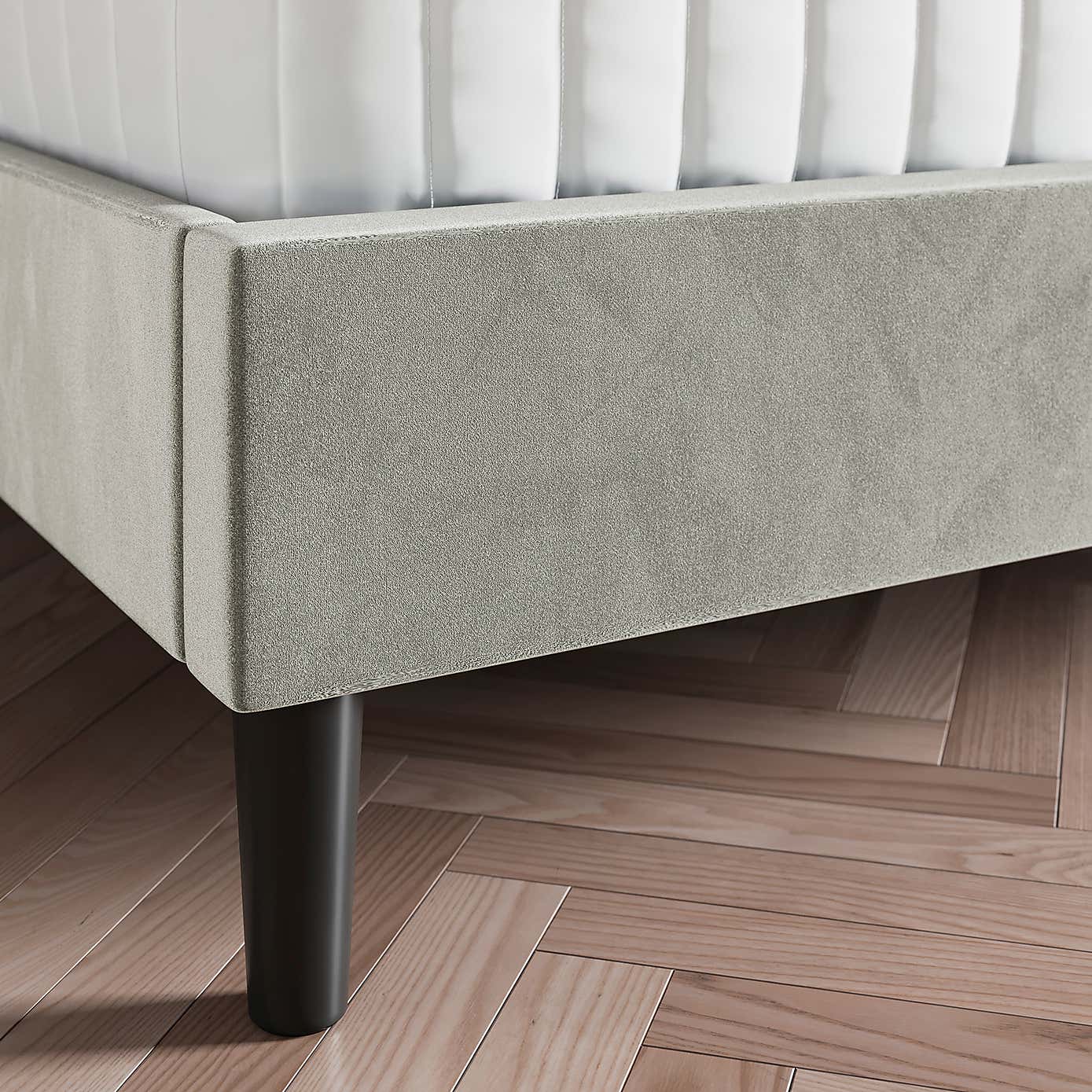 Alara Pleated Velvet Bed