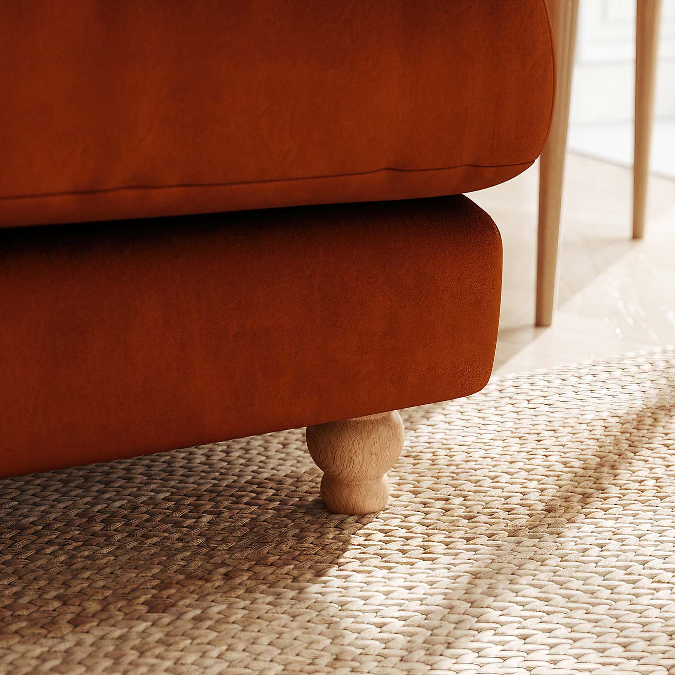 Martha Matte Plush Velvet Corner Chaise Sofa