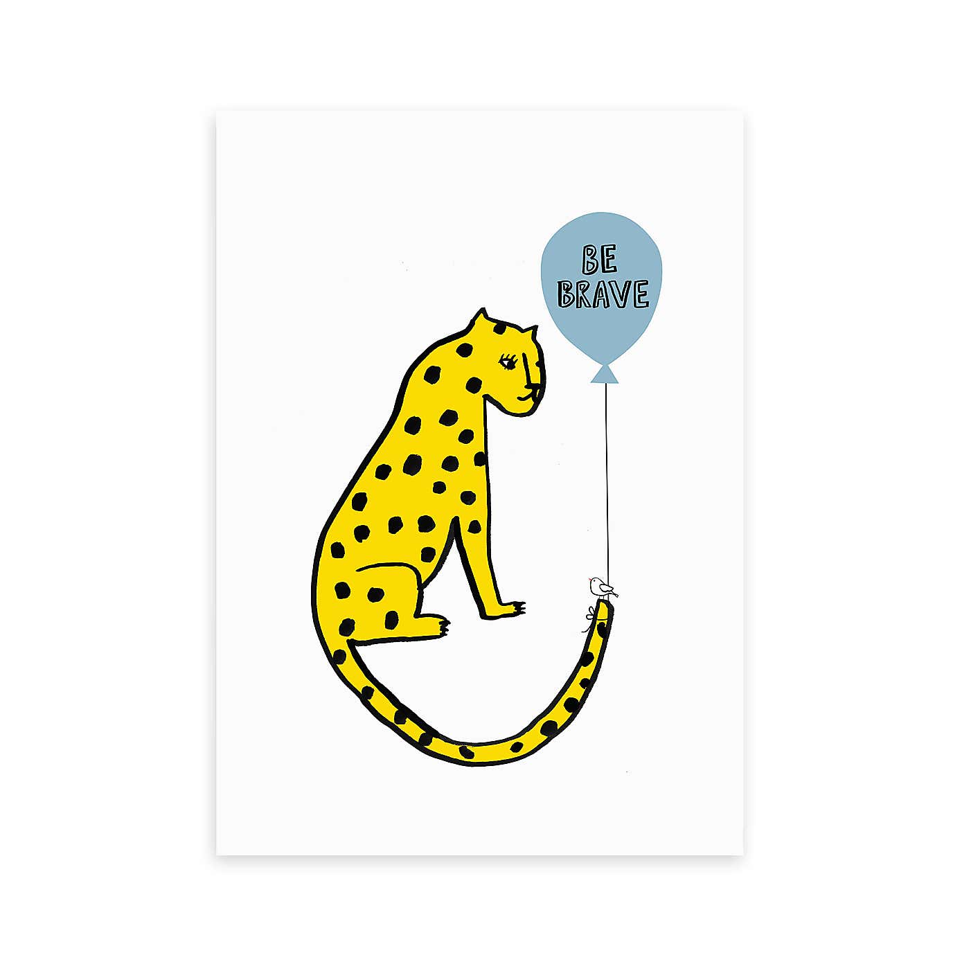 East End Prints Be Brave Leopard Print