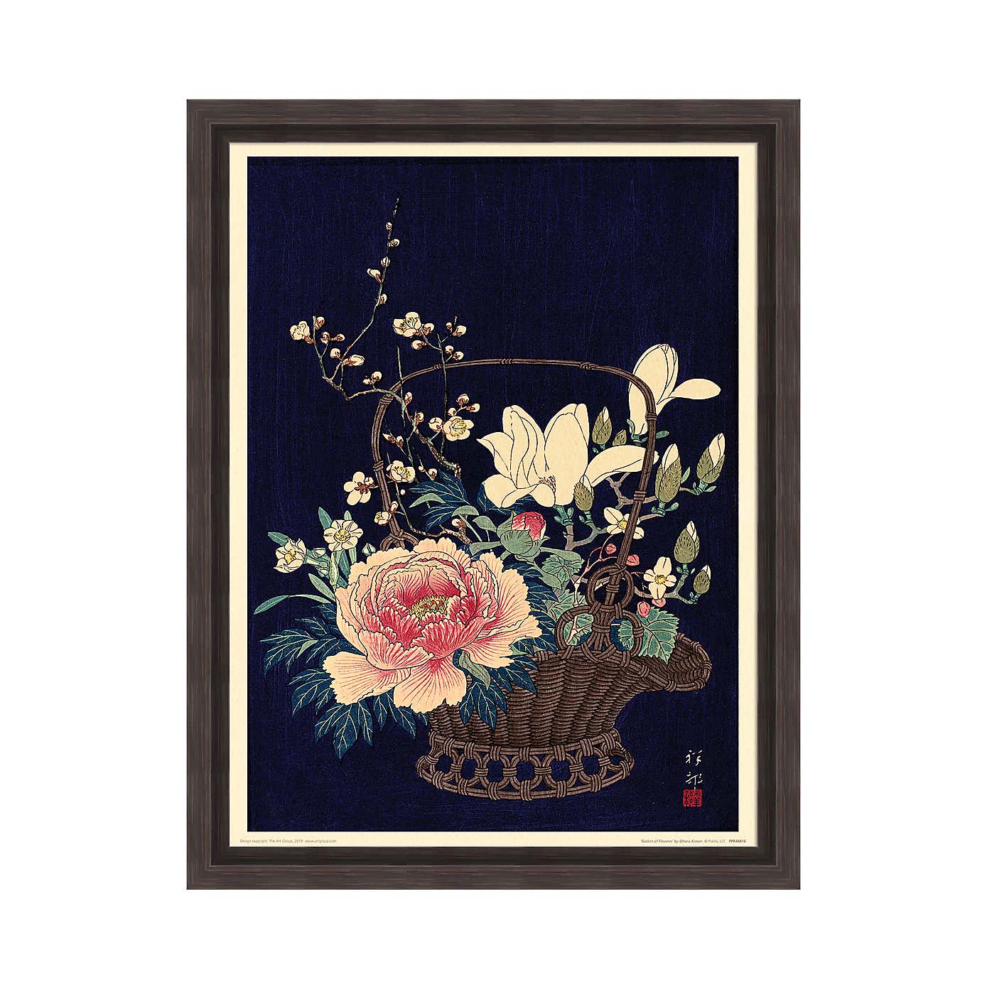 The Art Group Basket Of Flowers Framed Print