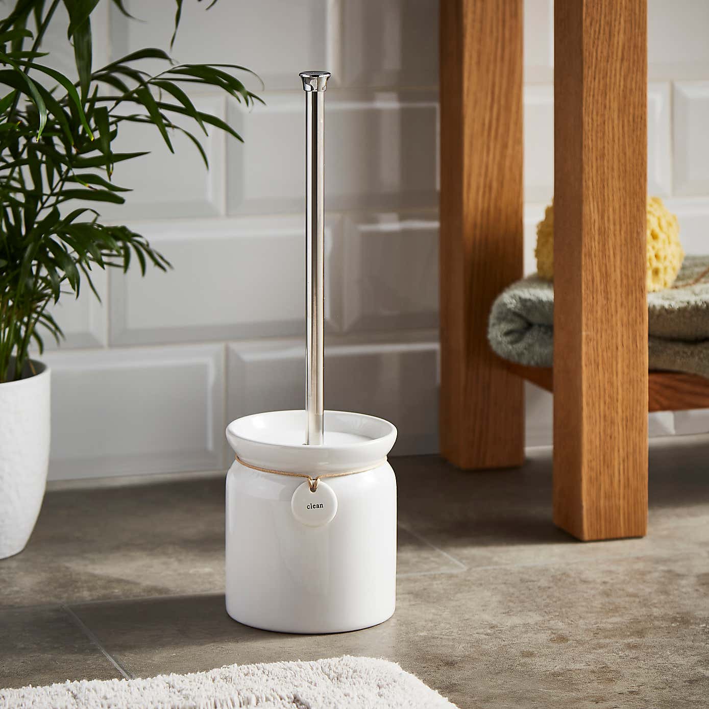 Hang Tag Toilet Brush Holder