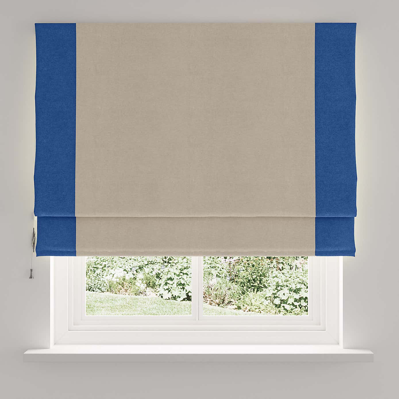 Luna Bordered Blackout Roman Blind