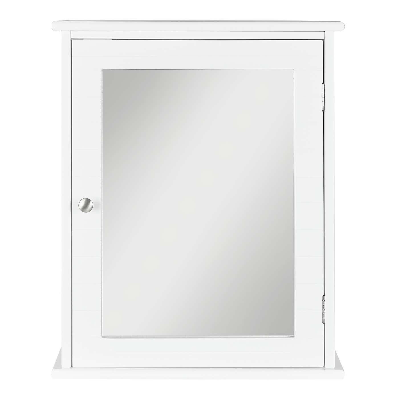 Nautical Mirror Cabinet with Nickel Handle