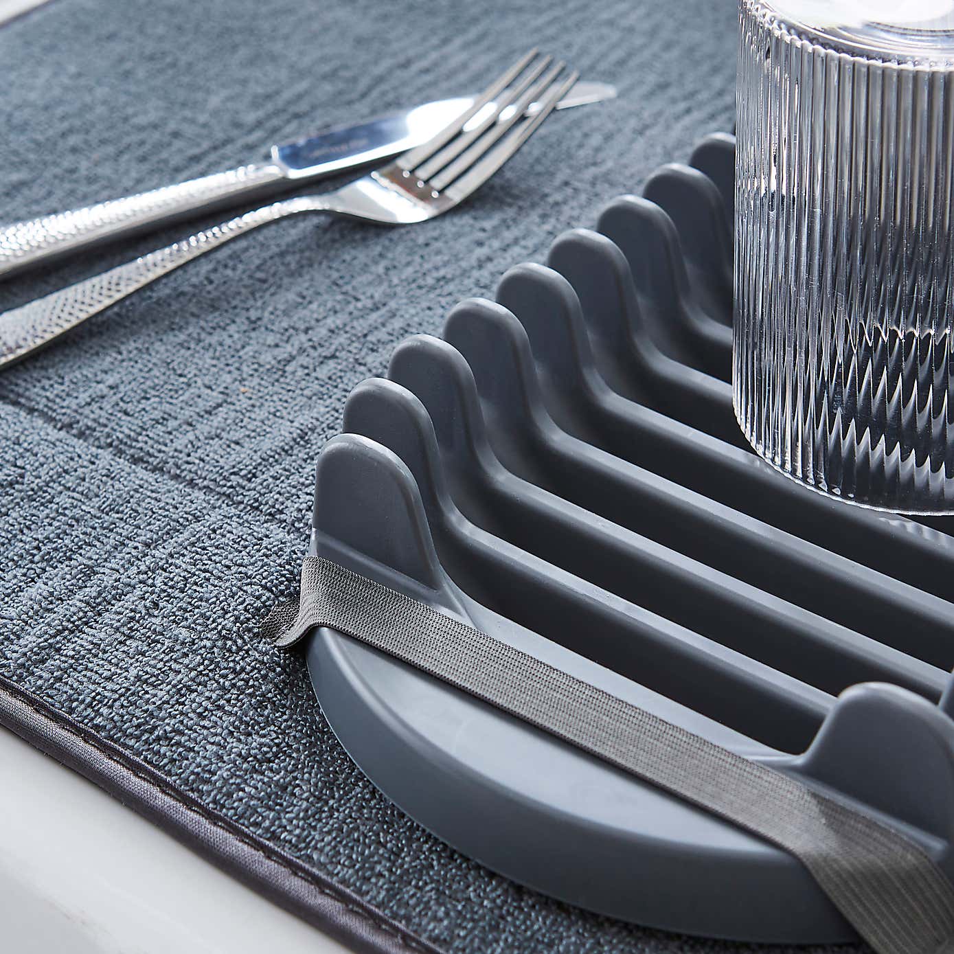 Microfibre Mat with Plate Rack