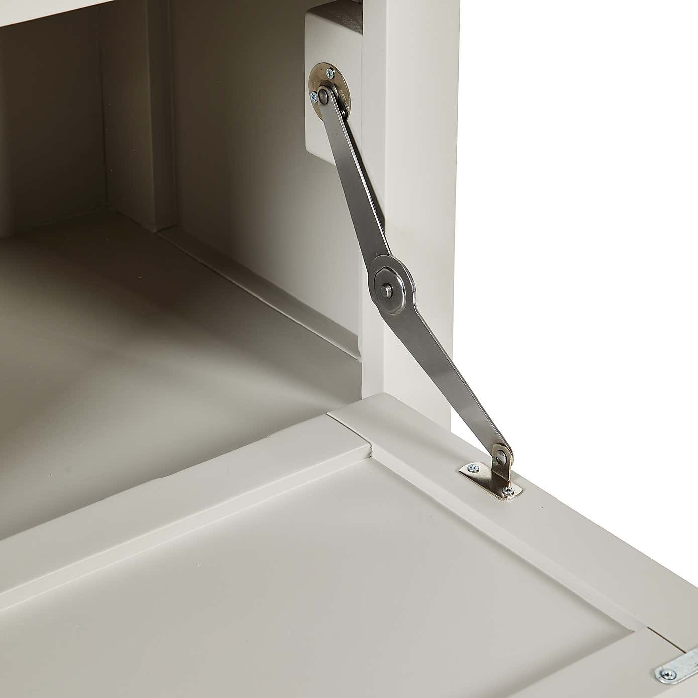 Bromley Grey Storage Bench With Cushion