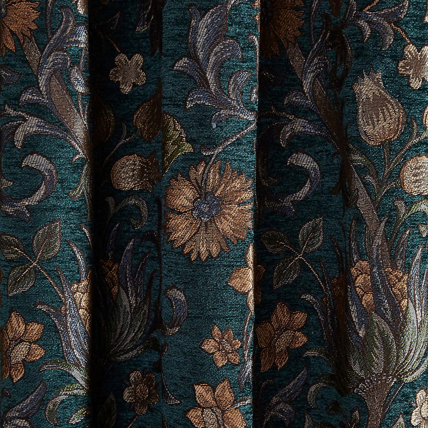 Betsy Chenille Jacquard Pencil Pleat Curtains