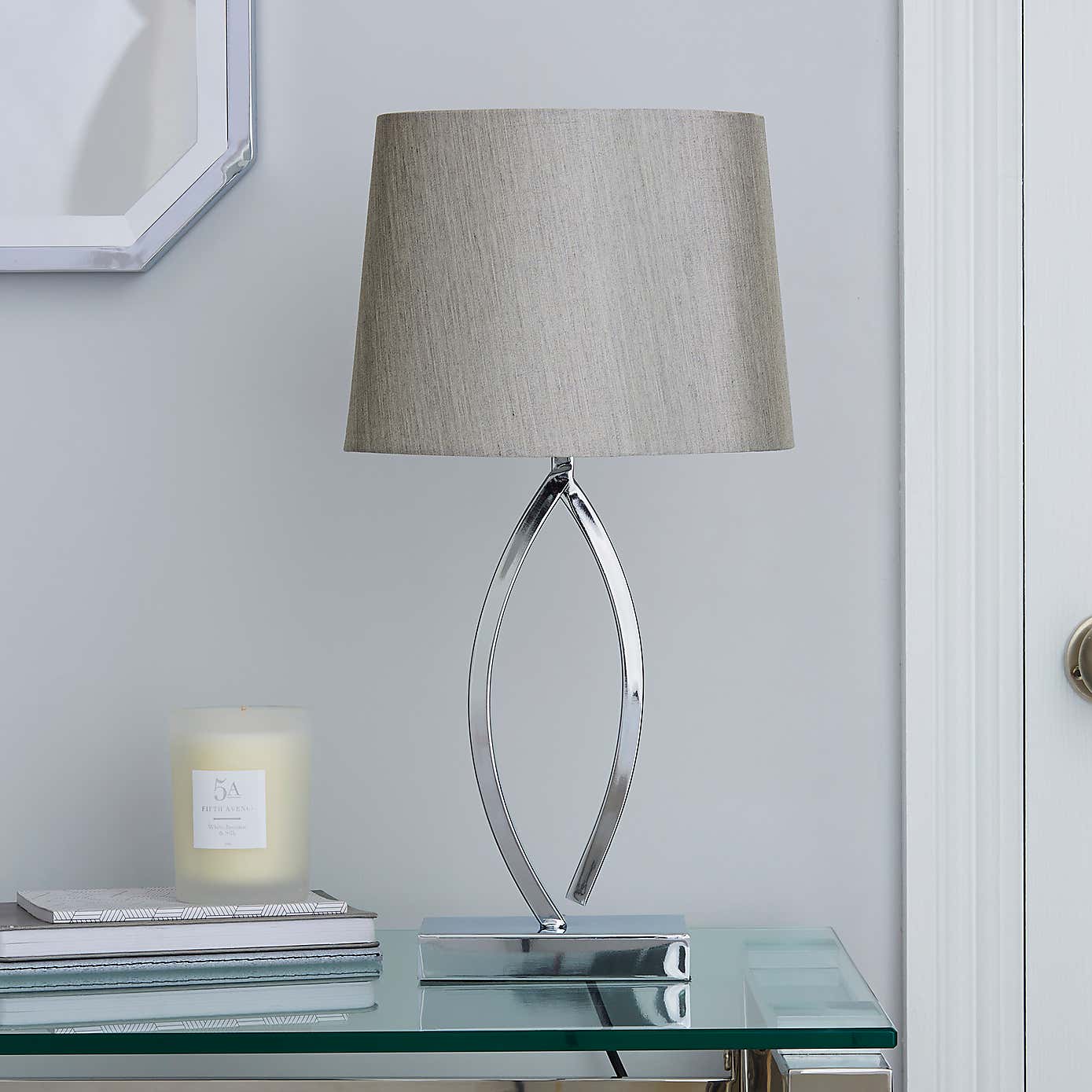 Como Table Lamp Chrome Shade