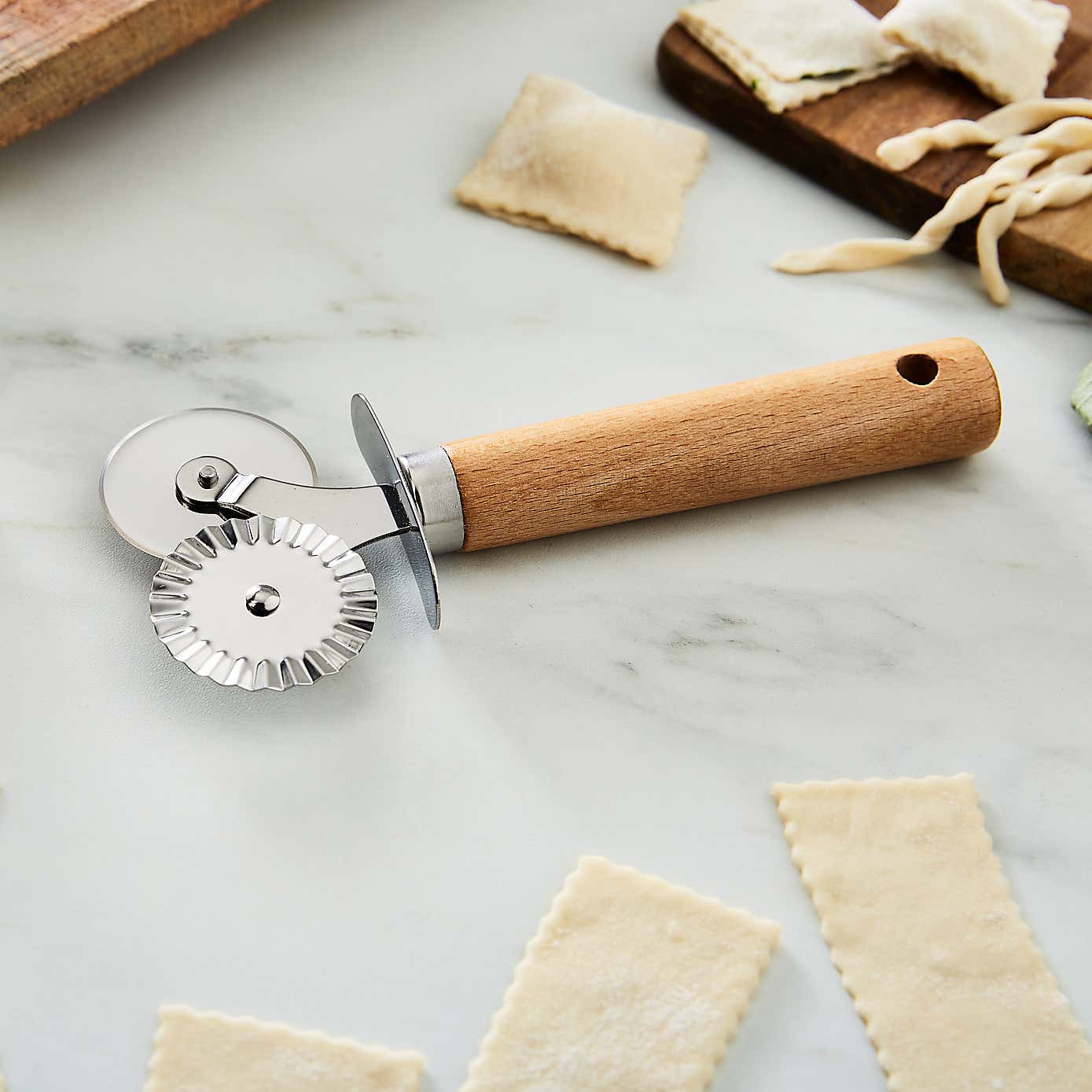 World Gourmet Two Blade Pastry & Pasta Roller Cutter