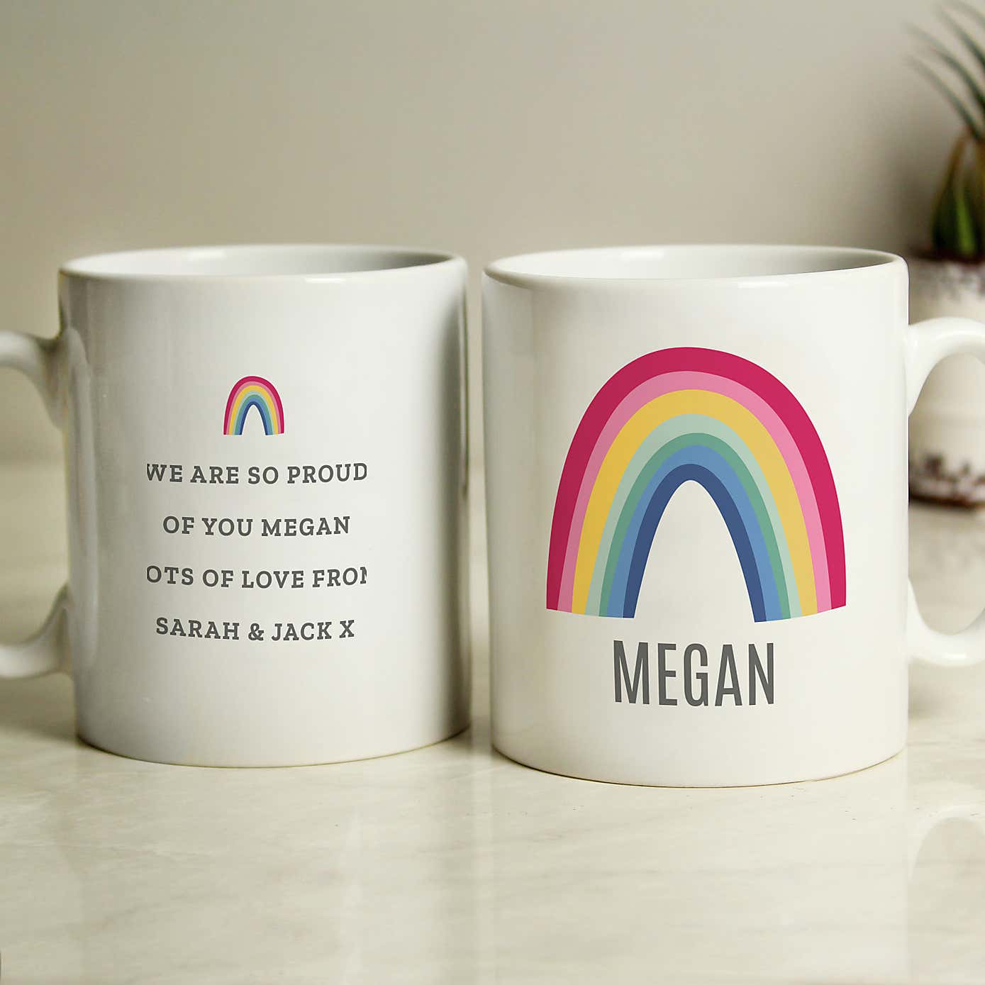 Personalised Rainbow Mug