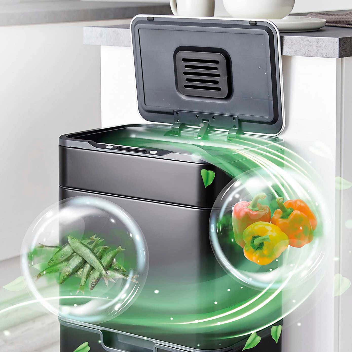 Tower 50L Ozone Recycling Sensor Bin