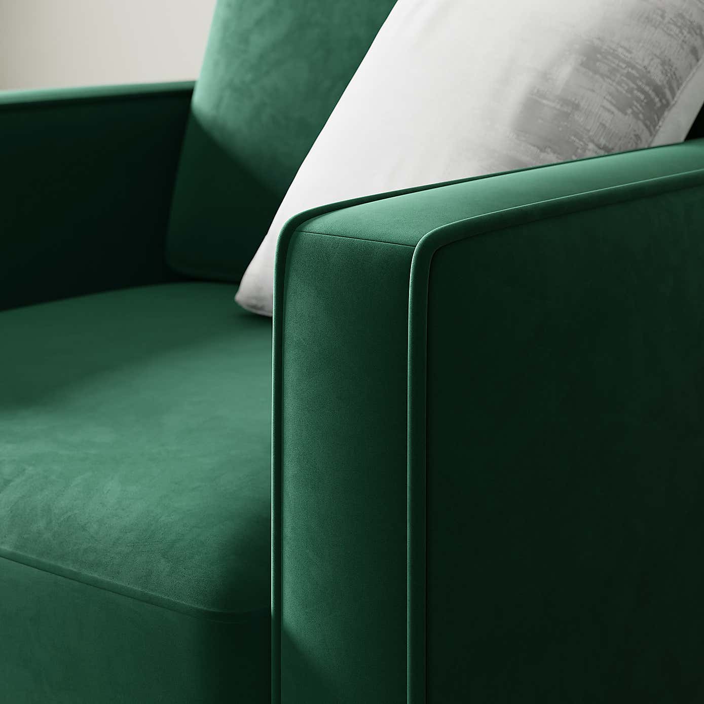 Zoe Plain Velvet Armchair