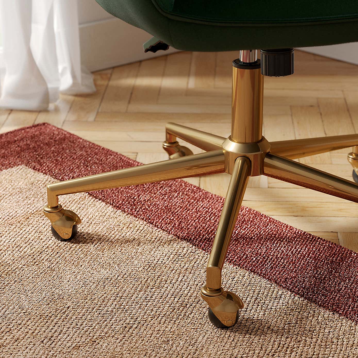 Connie Pleated Velvet Office Chair