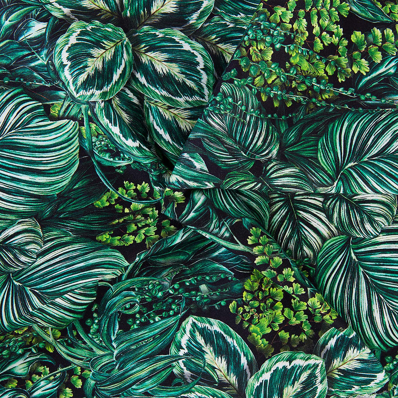 By the Metre Living Wall Green Craft Cotton