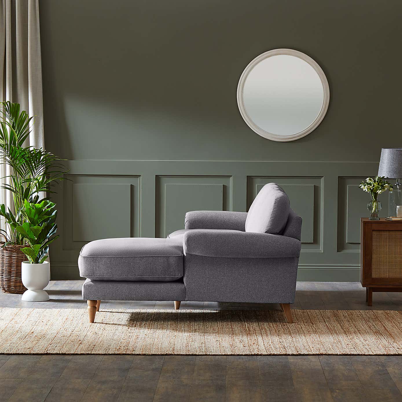 Jolene Soft Texture Corner Chaise Sofa