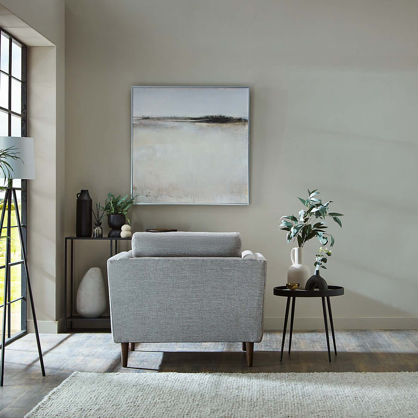 Anton Tonal Weave Snuggle Chair