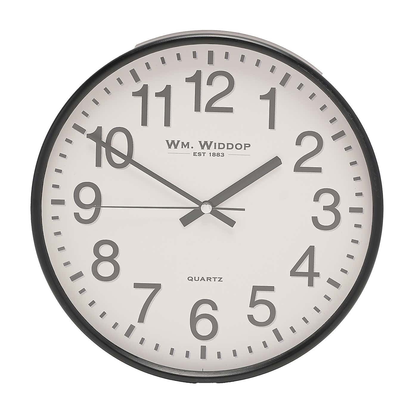 Widdop Bold Number Slimline Wall Clock