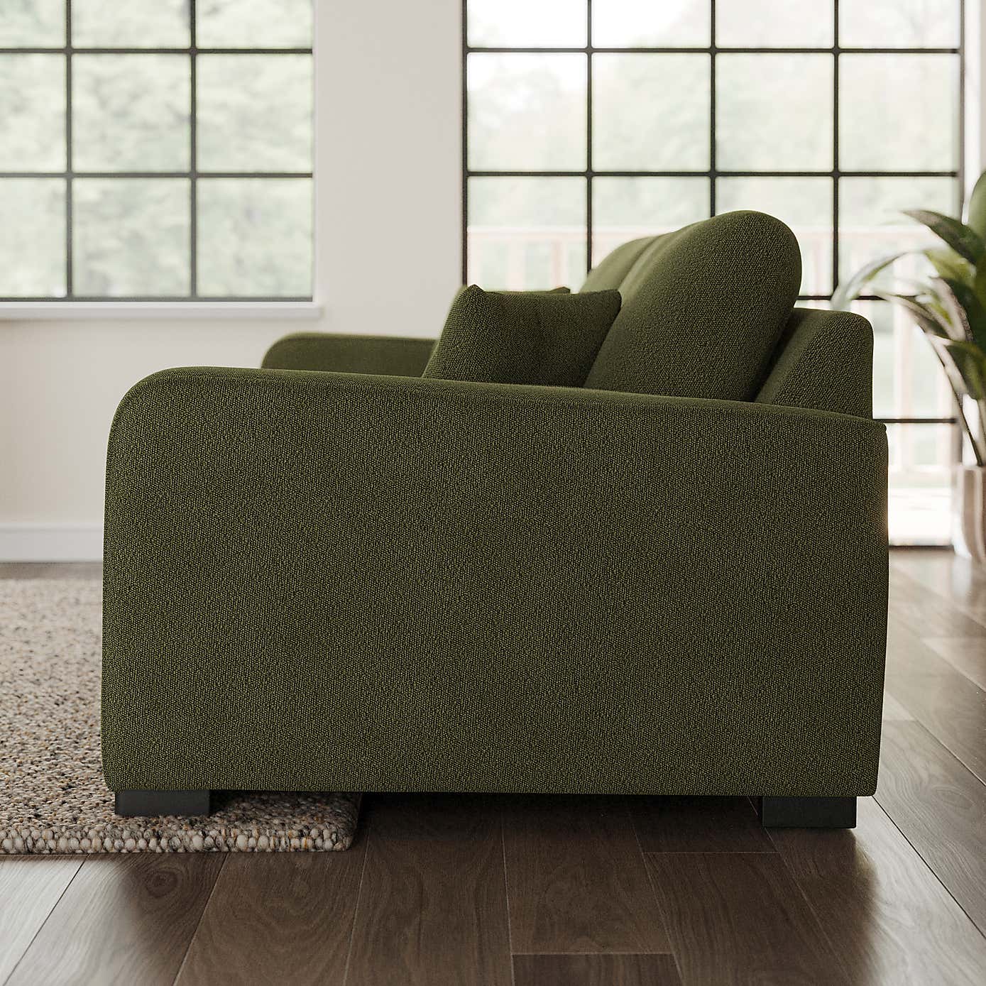 Carson Tonal Boucle 4 Seater Sofa