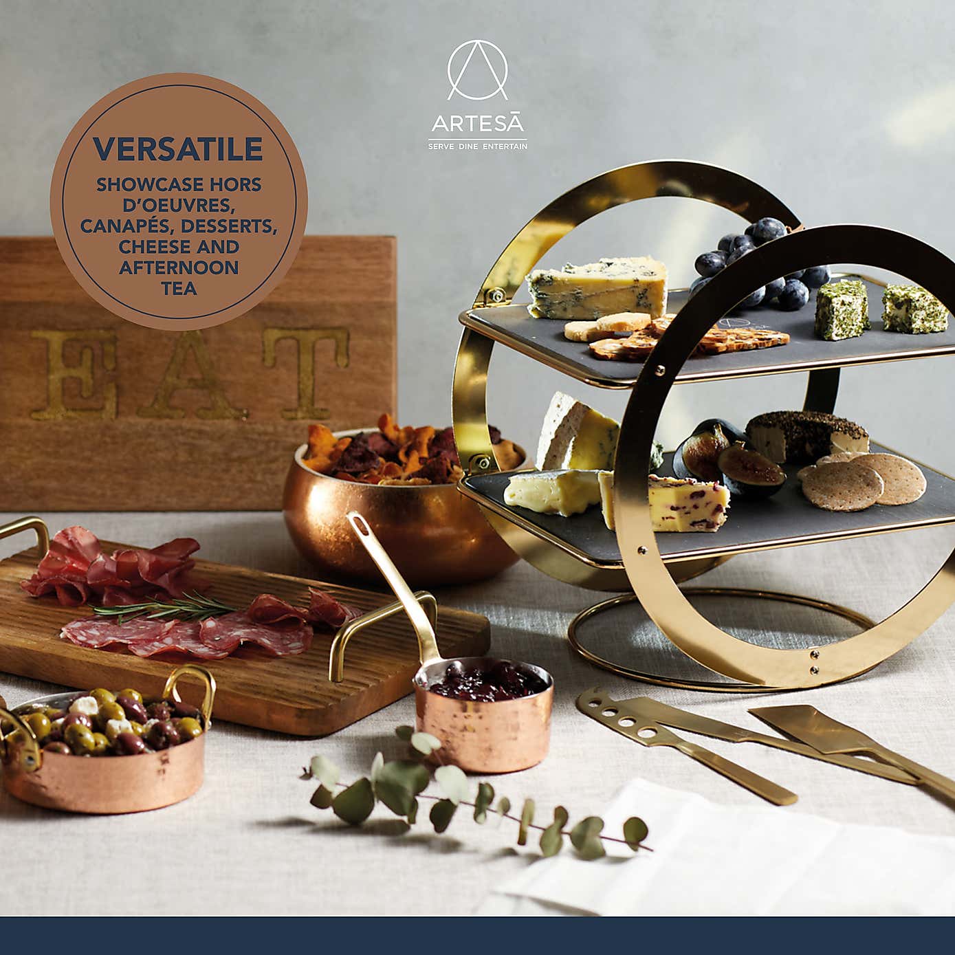 Artesà Wheel Frame Serving Stand