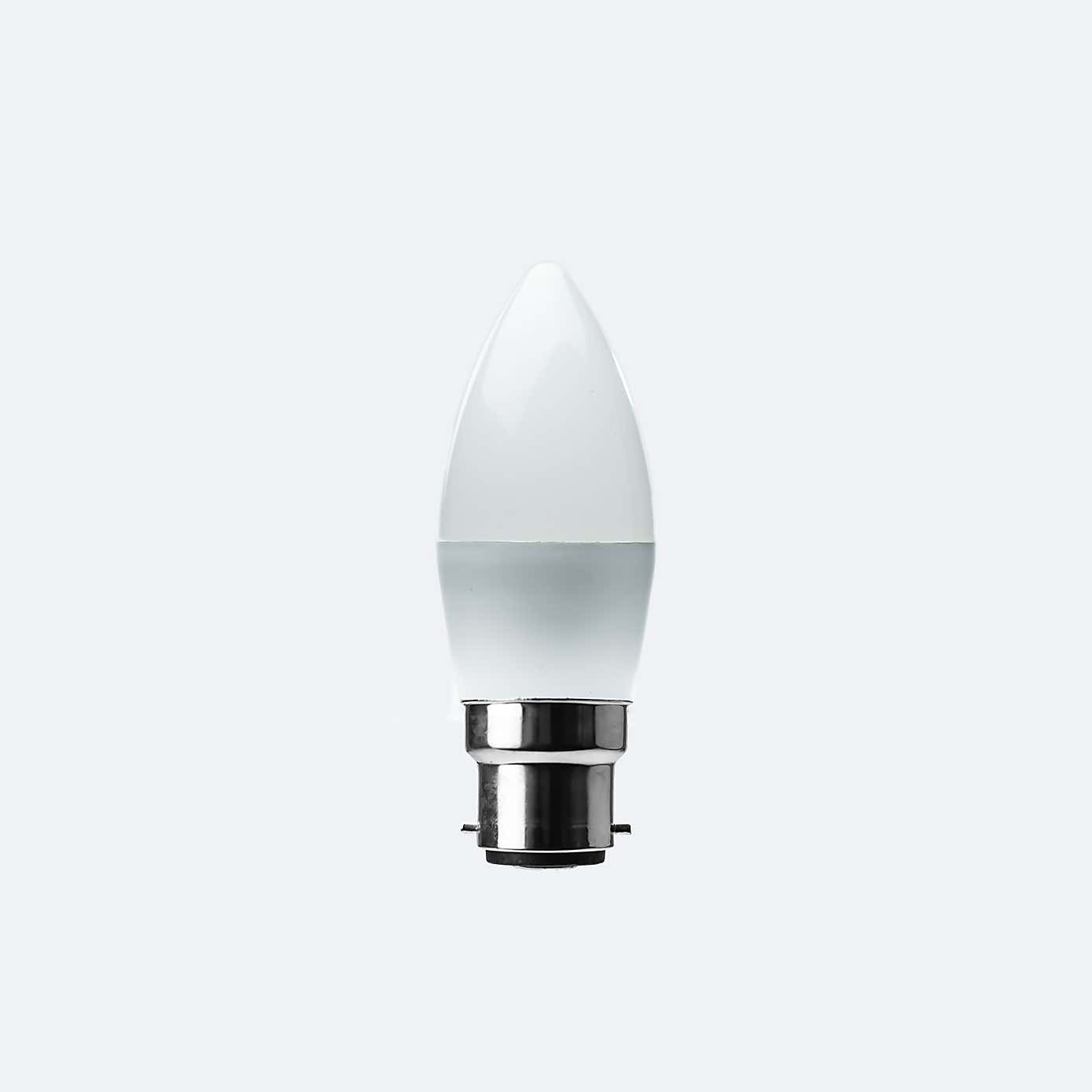 Status 5.5W Day Light Pearl BC Candle 2 Pack