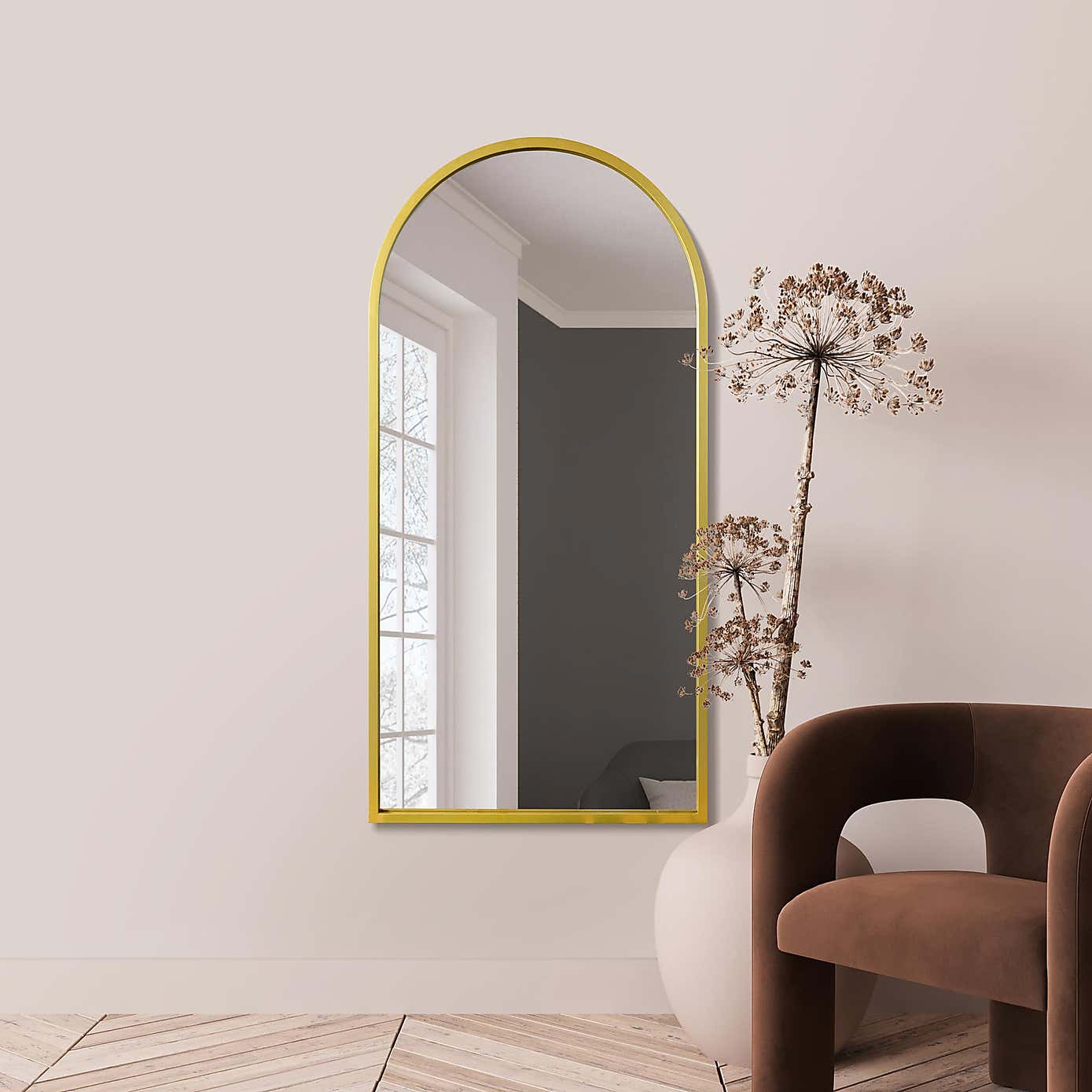 Arcus Arched Indoor Outdoor Full Length Wall Mirror