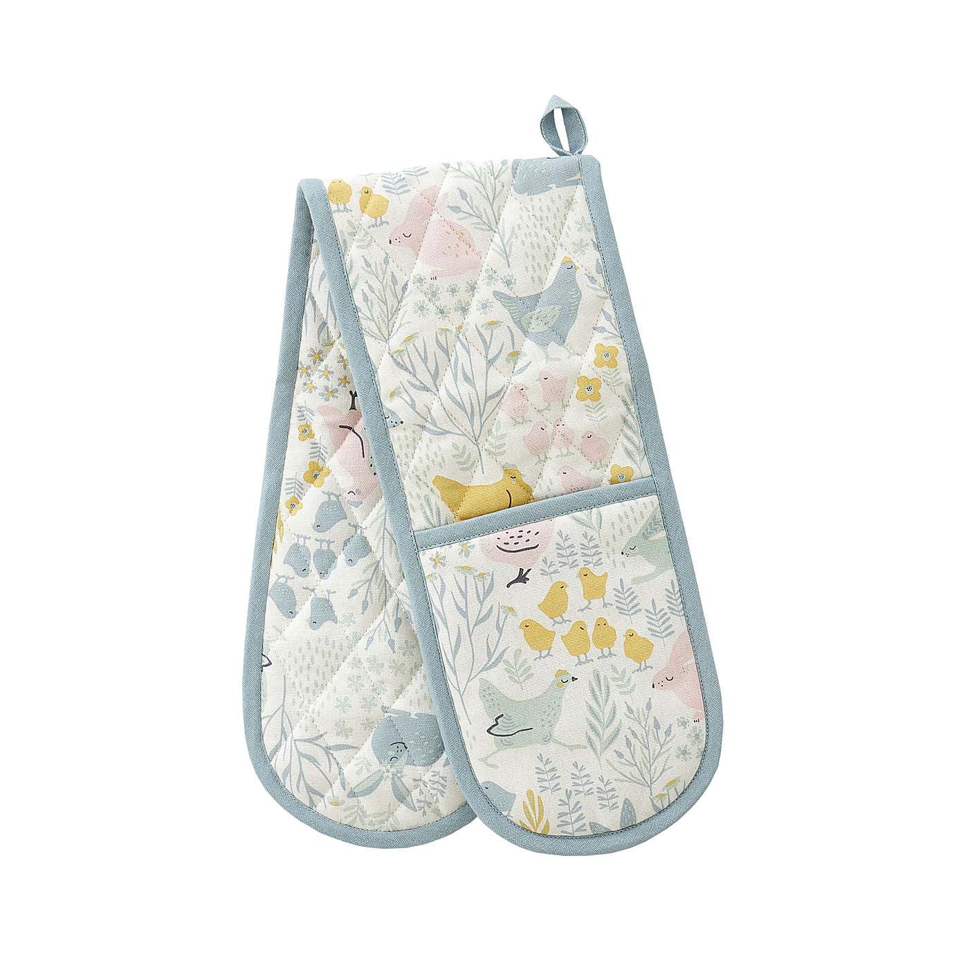 Catherine Lansfield Cottage Friends Double Oven Glove