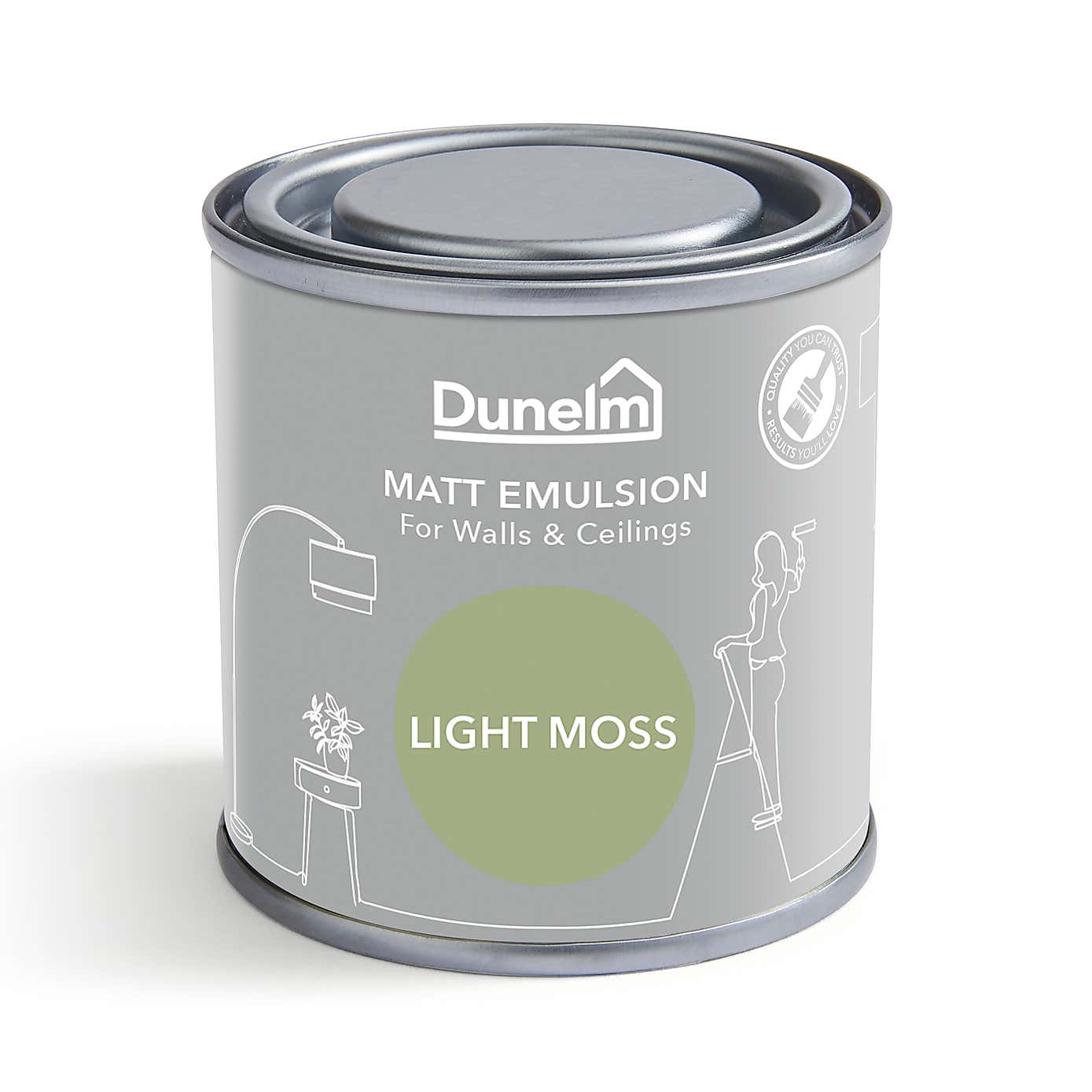 Dunelm Light Moss Matt Emulsion Paint