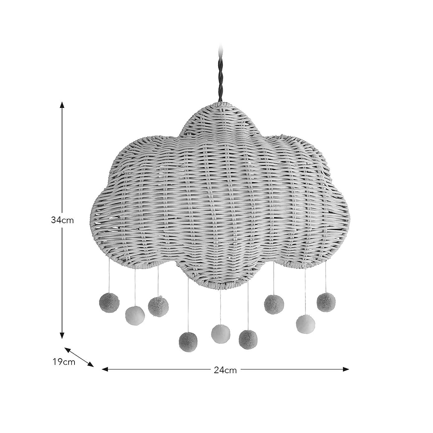 Cloud Rattan Easy Fit Pendant Shade