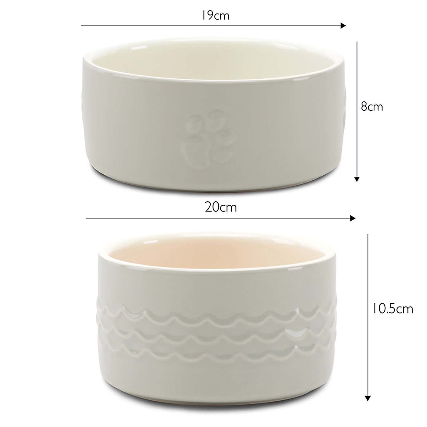 Scruffs Set of 2 Large Icon Dog Bowls