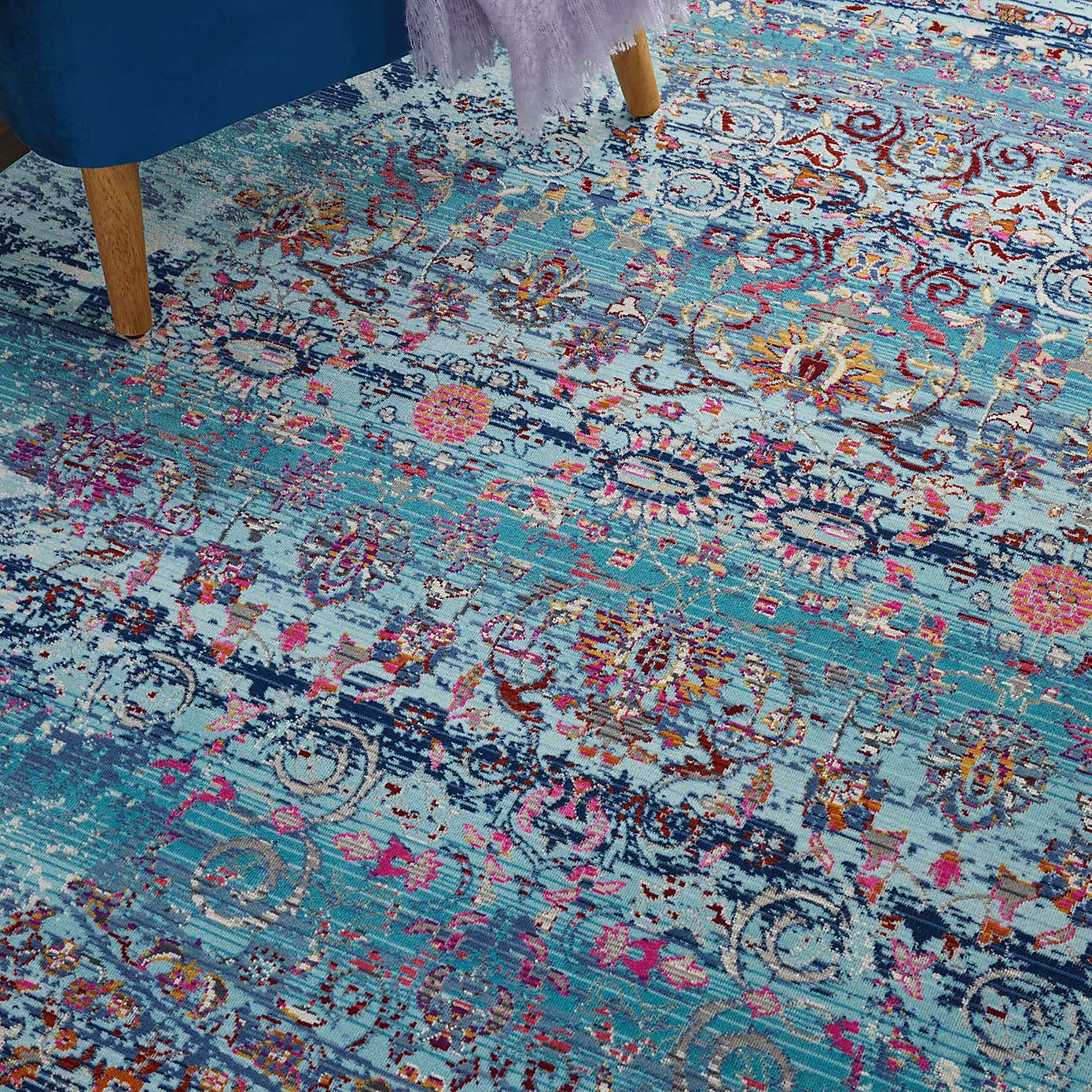 Vintage Kashan 2 Round Rug