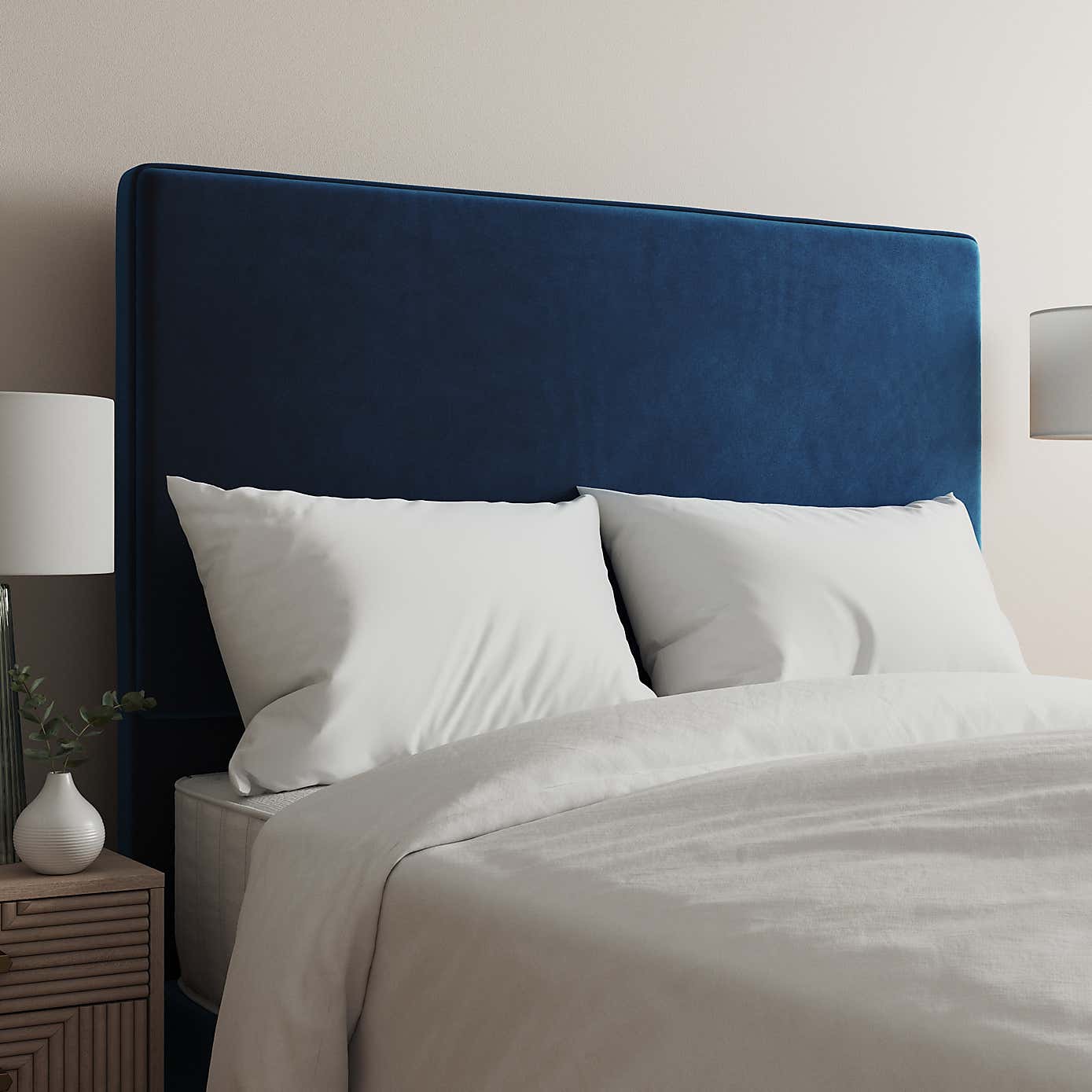 Velvet Plain Headboard