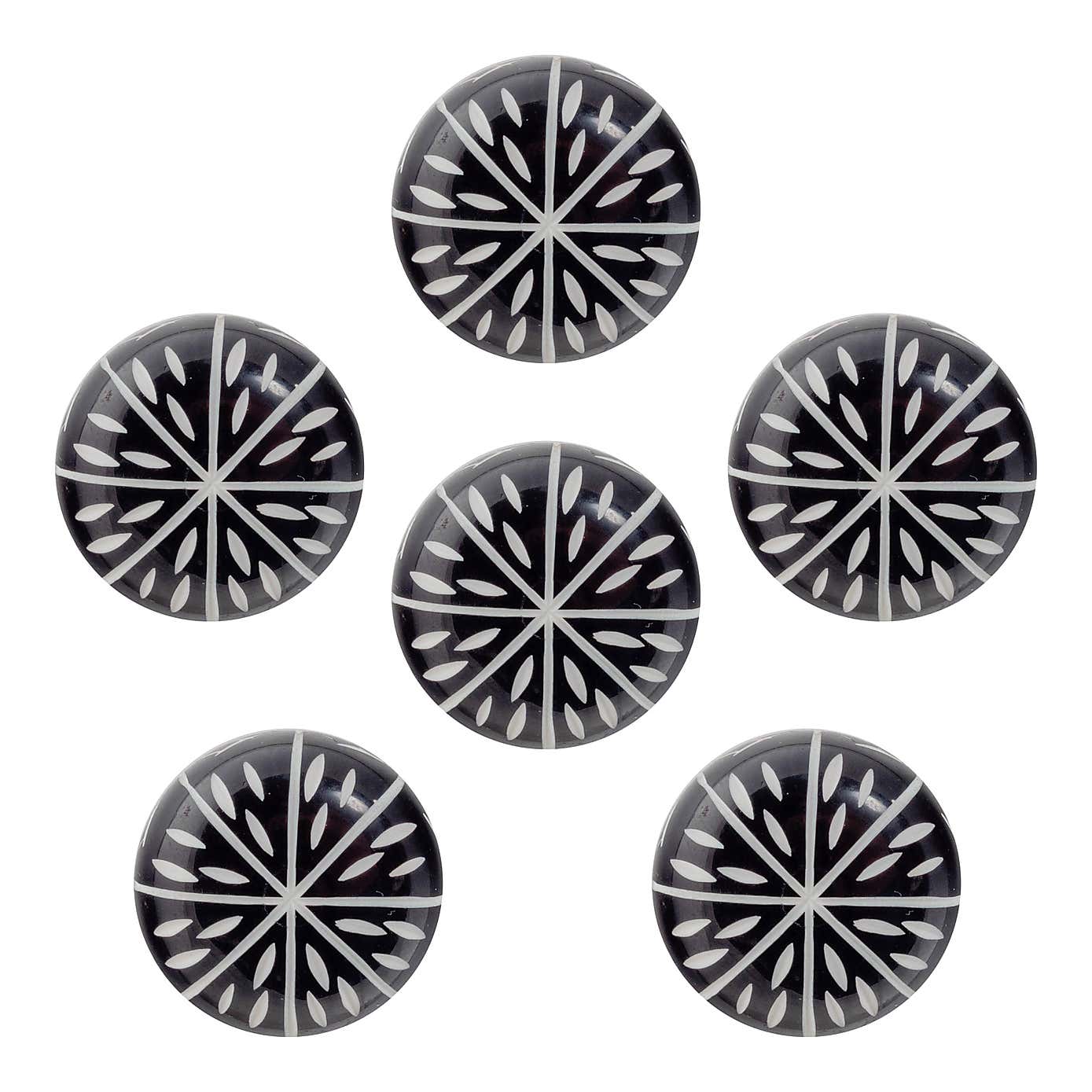 Pack of 6 Nicola Spring Resin Drawer Knobs