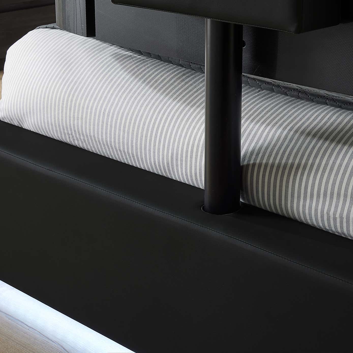 X Rocker Living Ava TV Bed with LED Lights and TV Mount