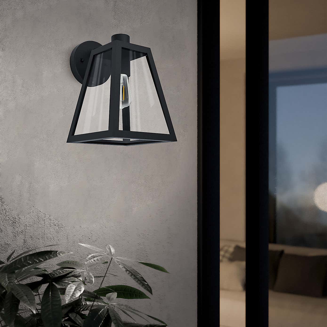 EGLO Mirandola 1 Light Caged Outdoor Wall Light