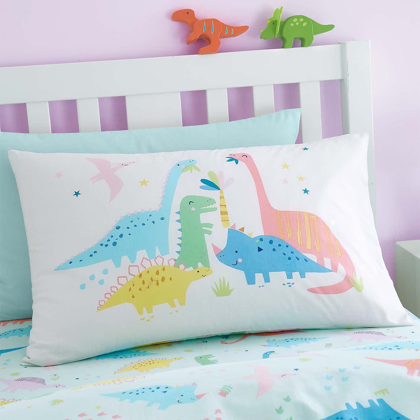 Catherine Lansfield Dinosaur Friends Duvet Cover and Pillowcase Set