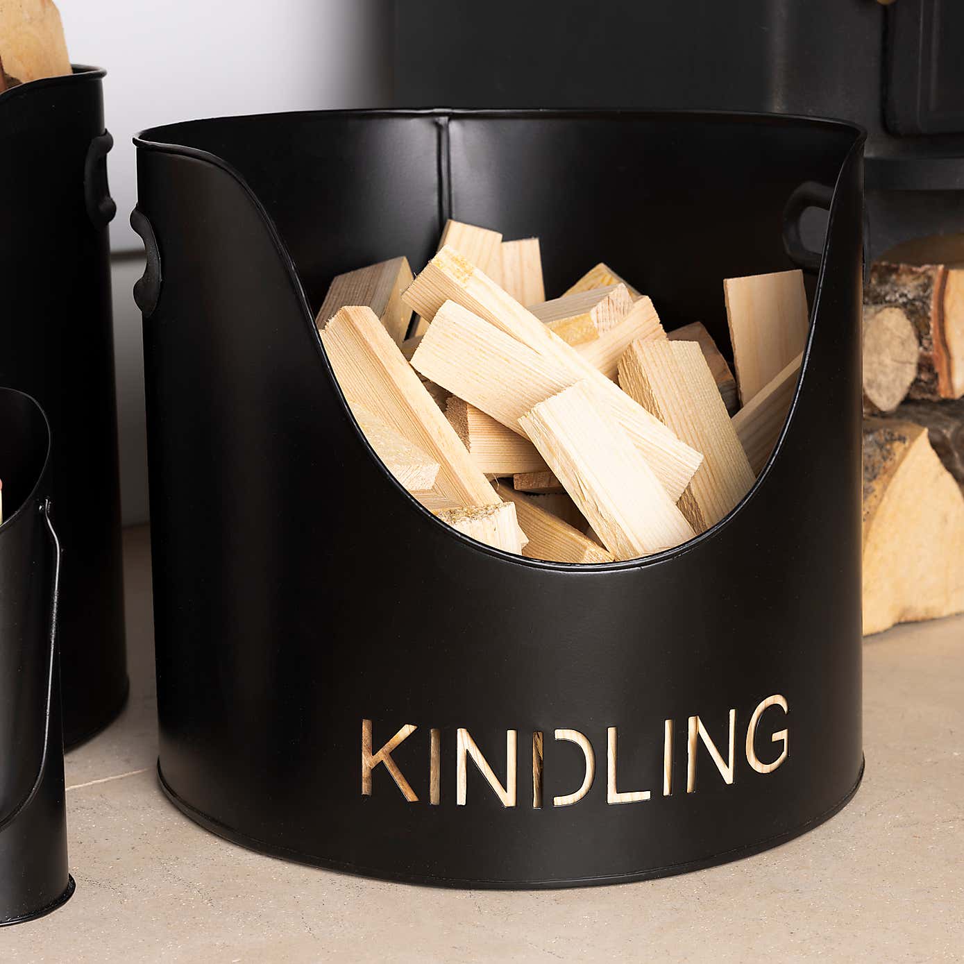 Snug - Fireside Hickory Iron 3 Piece Firewood Set