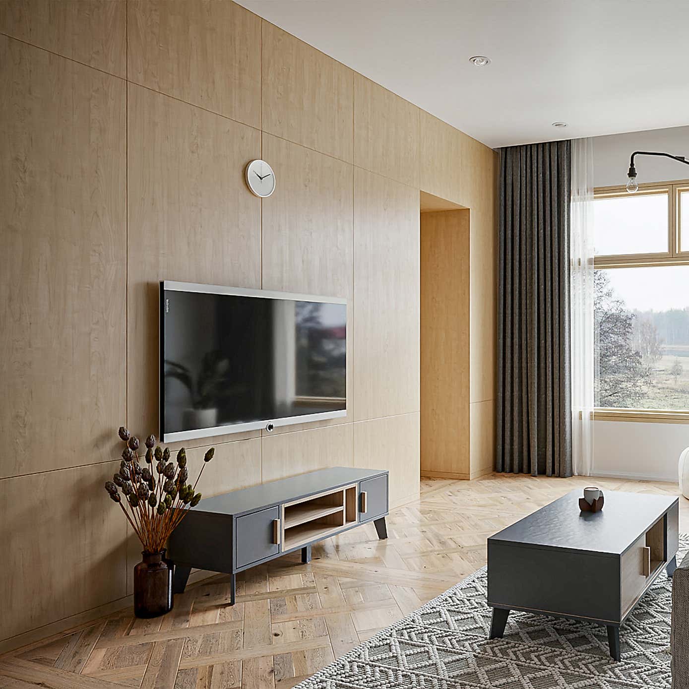 Cobalt Coffee Table, Oak