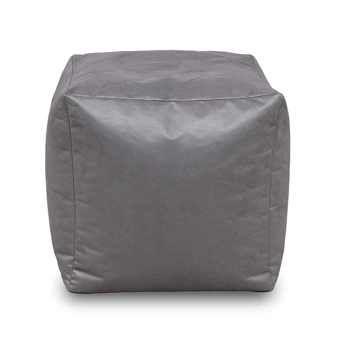 Kaikoo Brushed Faux Suede Beanbag Cube