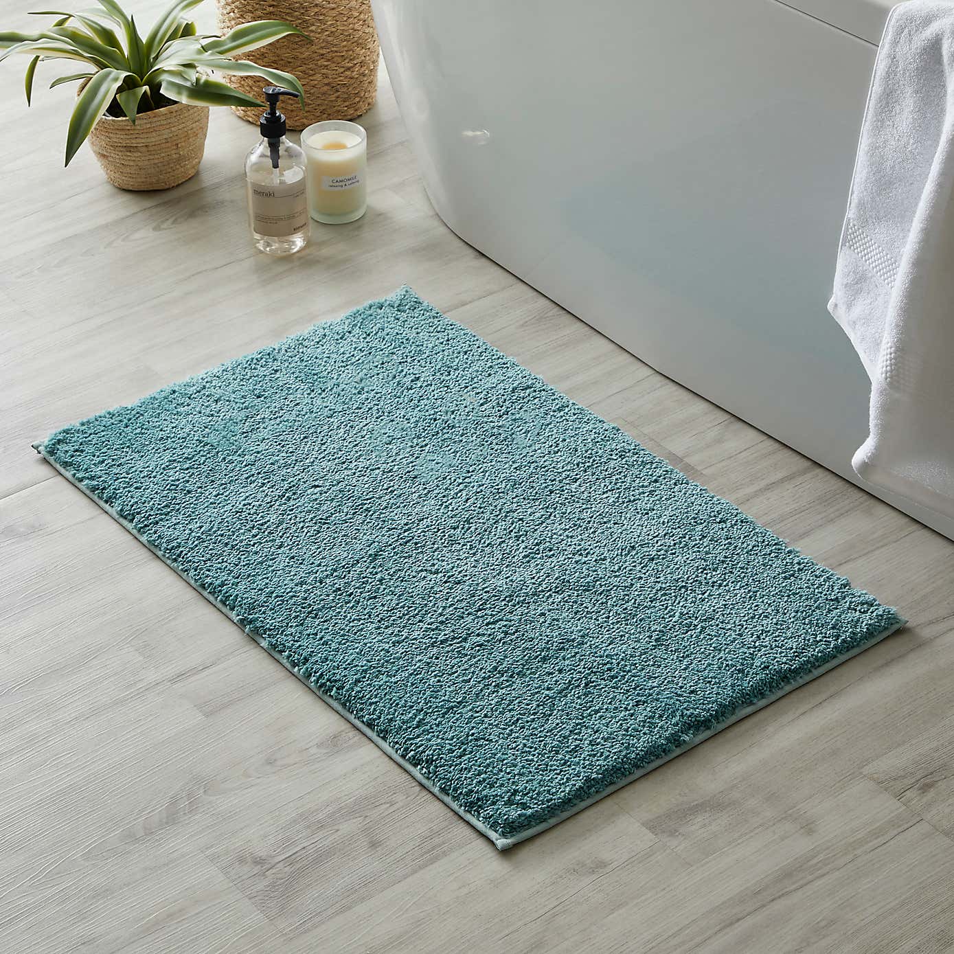 Ultimate 100% Recycled Polyester Anti Bacterial Bath Mat