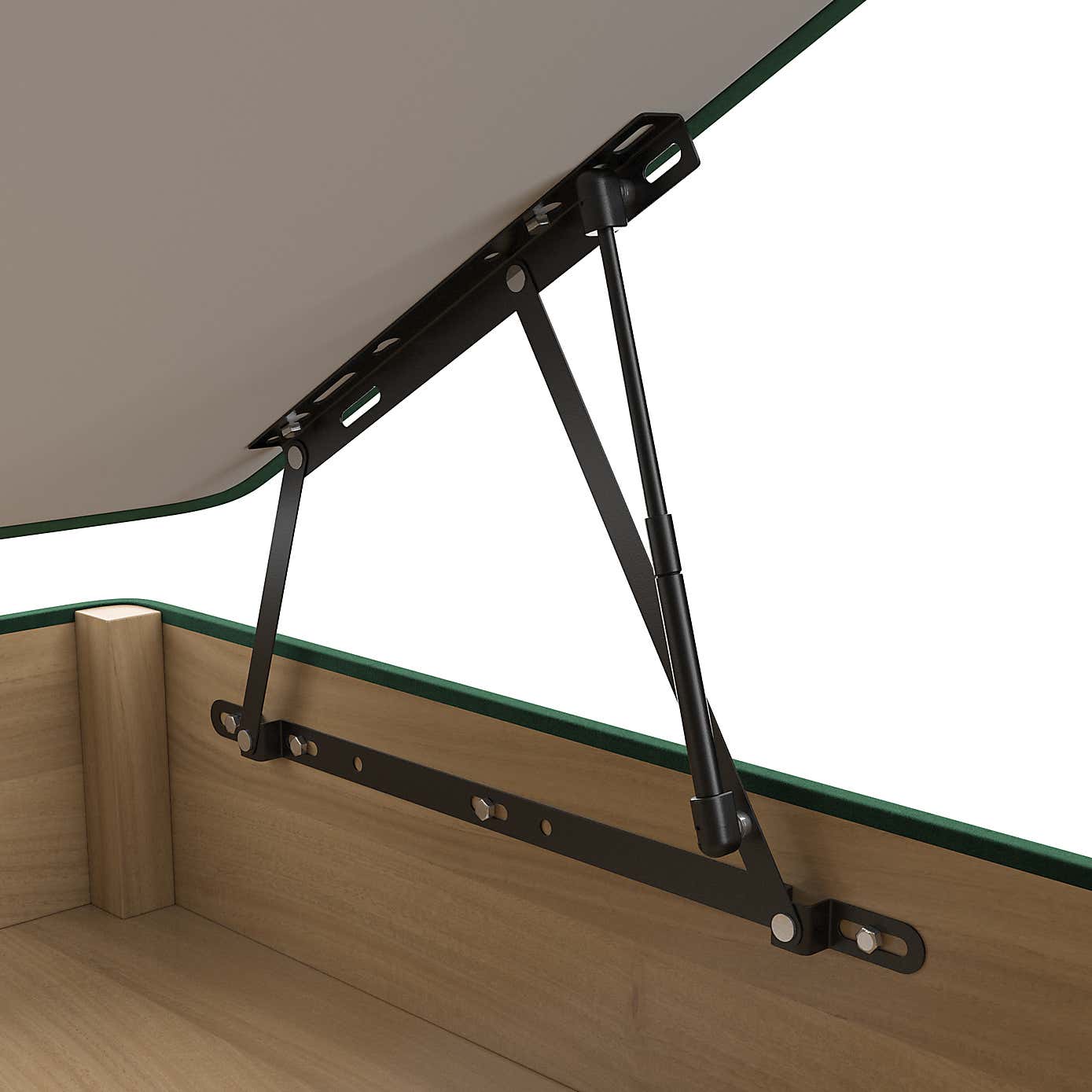 Side Velvet Ottoman Base