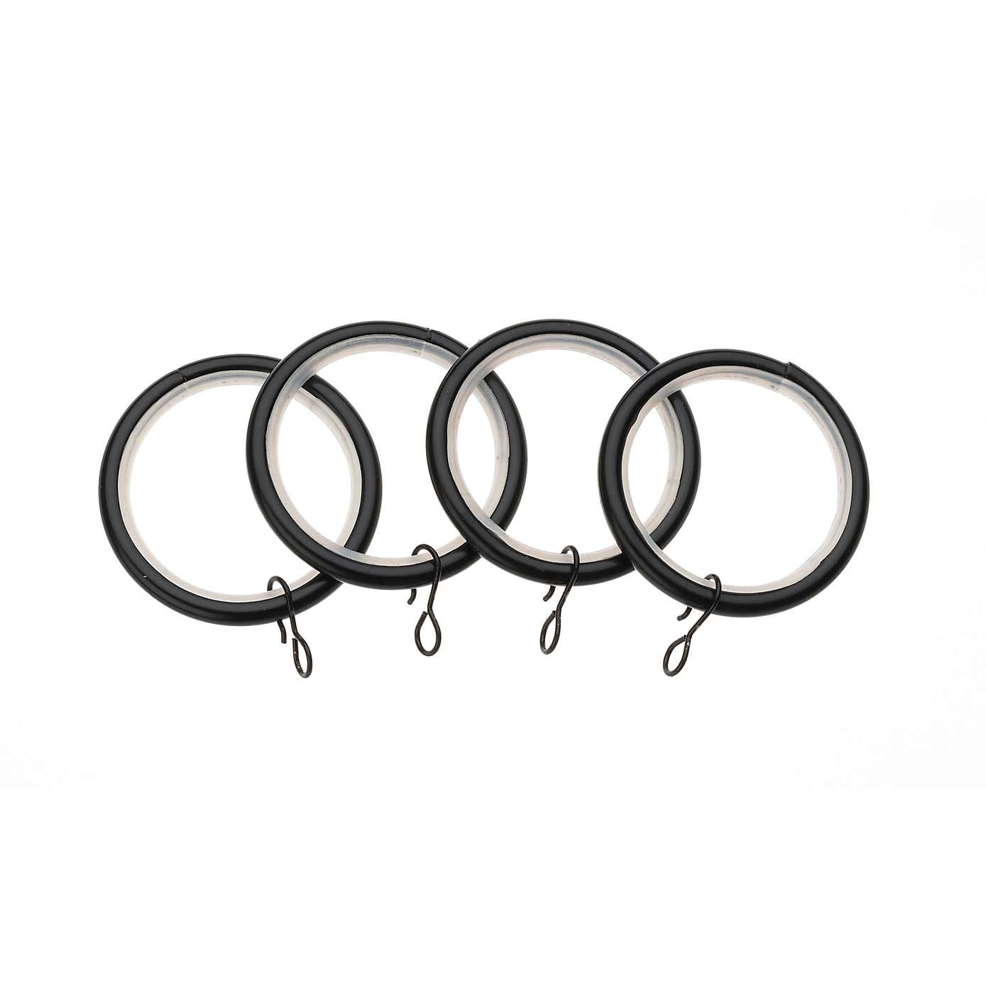 Universal Pack of 4 19mm Curtain Rings