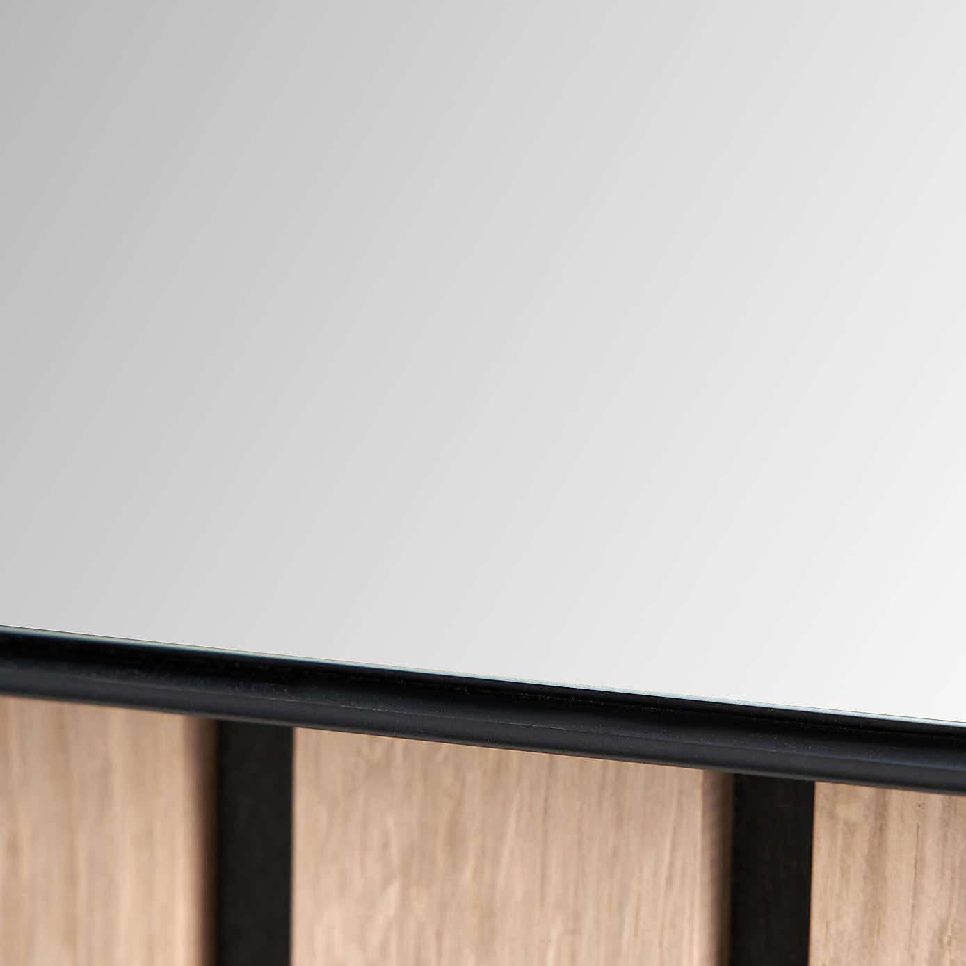 Wide Arched Overmantel Wall Mirror