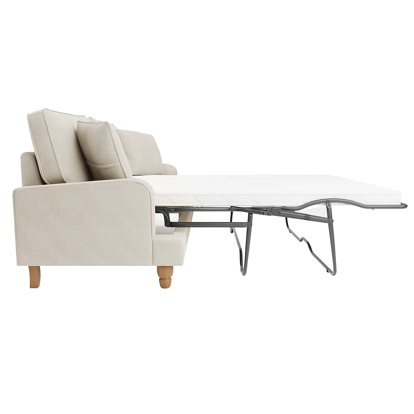 Beatrice Luna Fabric 3 Seater Double Sofa Bed