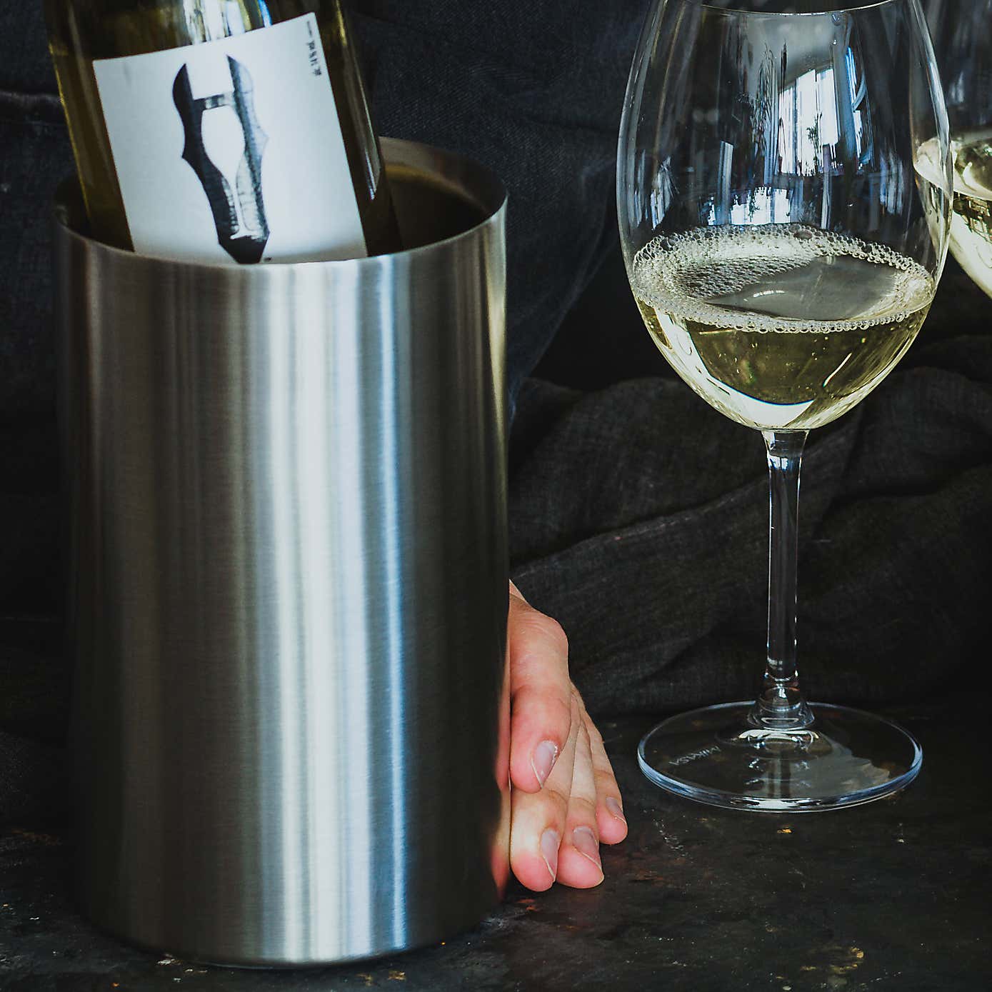 BarCraft Stainless Steel Double Walled Wine Cooler