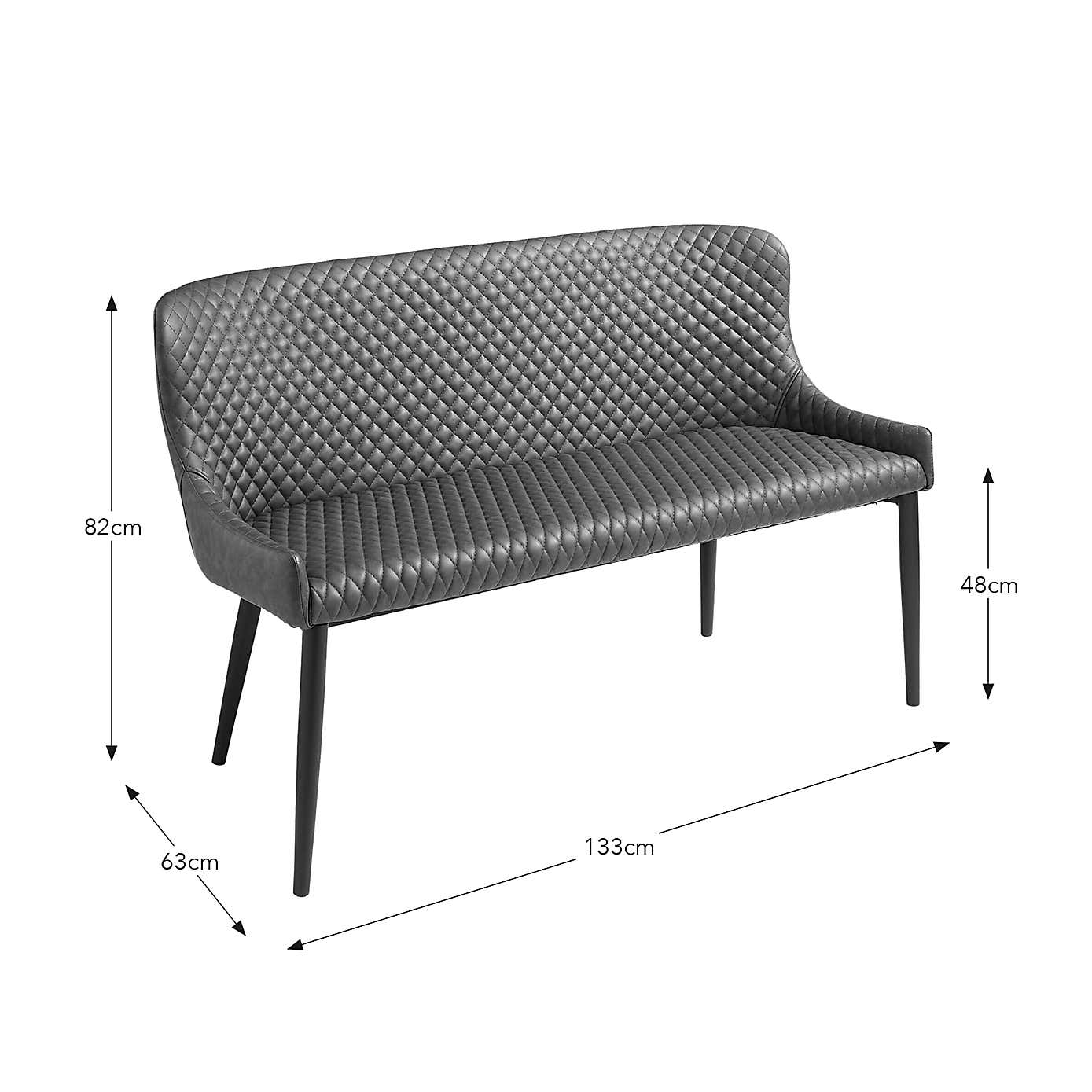 Montreal 3 Seater Dining Bench